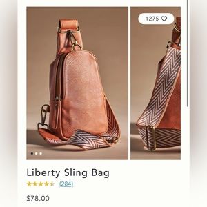Anthro liberty sling bag! Brand new, never worn.